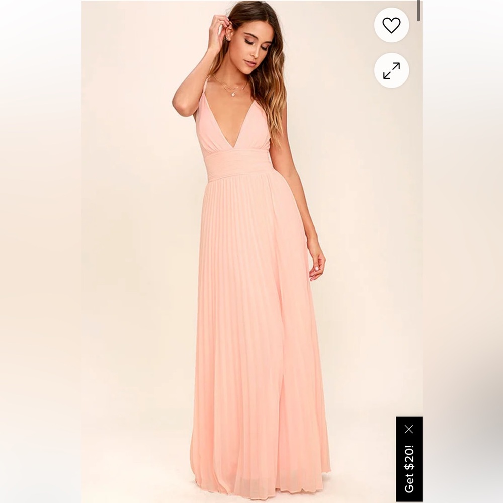 Lulus My Love Peach Maxi Dress